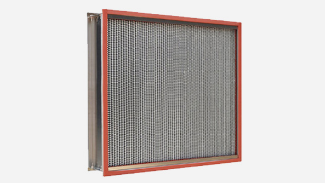 Can the air high efficiency filter be cleaned during the  application process